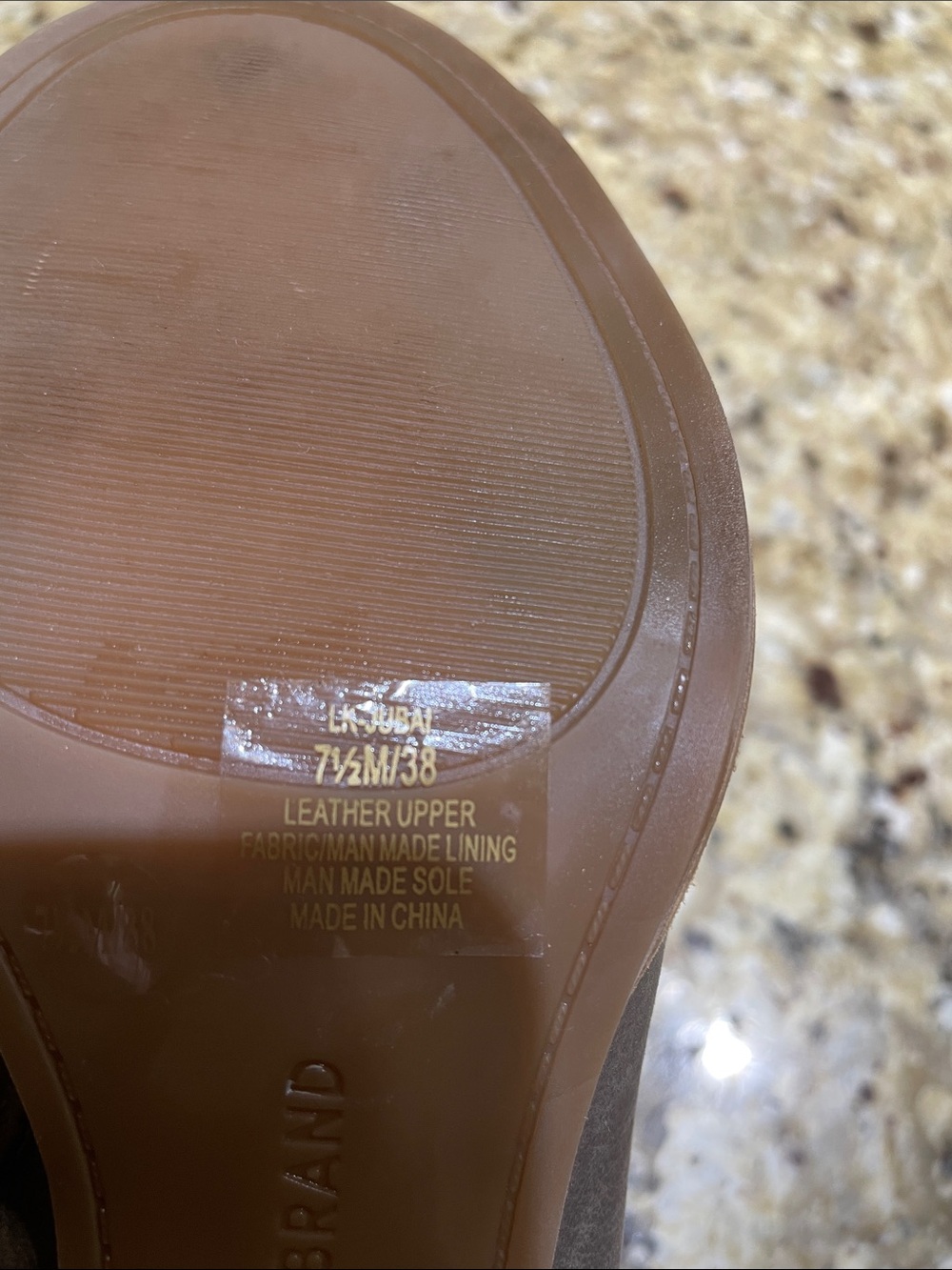 Lucky Brand Brown Leather open toe Heeled Sandals Size 7.5 - Picture 8 of 8